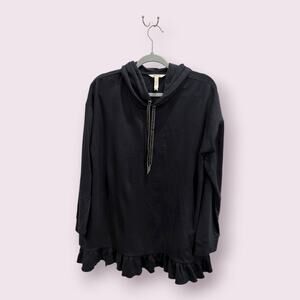 Matilda Jane Dance Party Ruffle Hem Hoodie – L (Excellent) 29673T